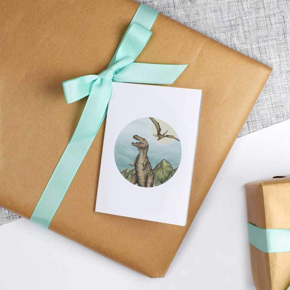 'Dinosaur Landscape' Gift Wrap / Wrapping Paper / Gift Tags (GI041559) - Picture 14 of 16