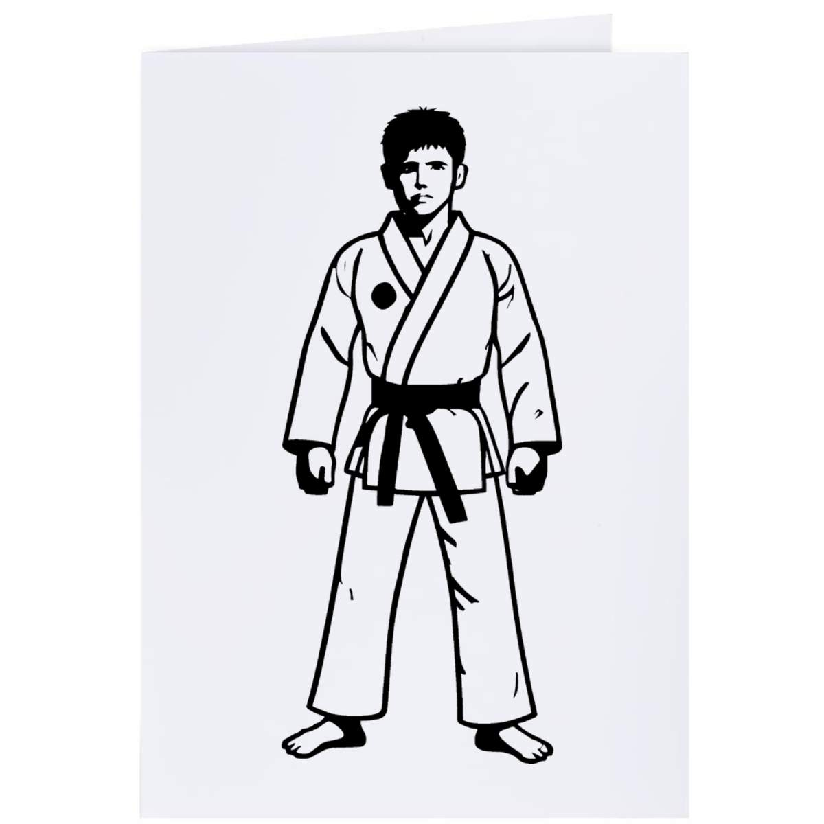 4 x 'Taekwondo Belt' Gift Tags / Labels (GI00085977)