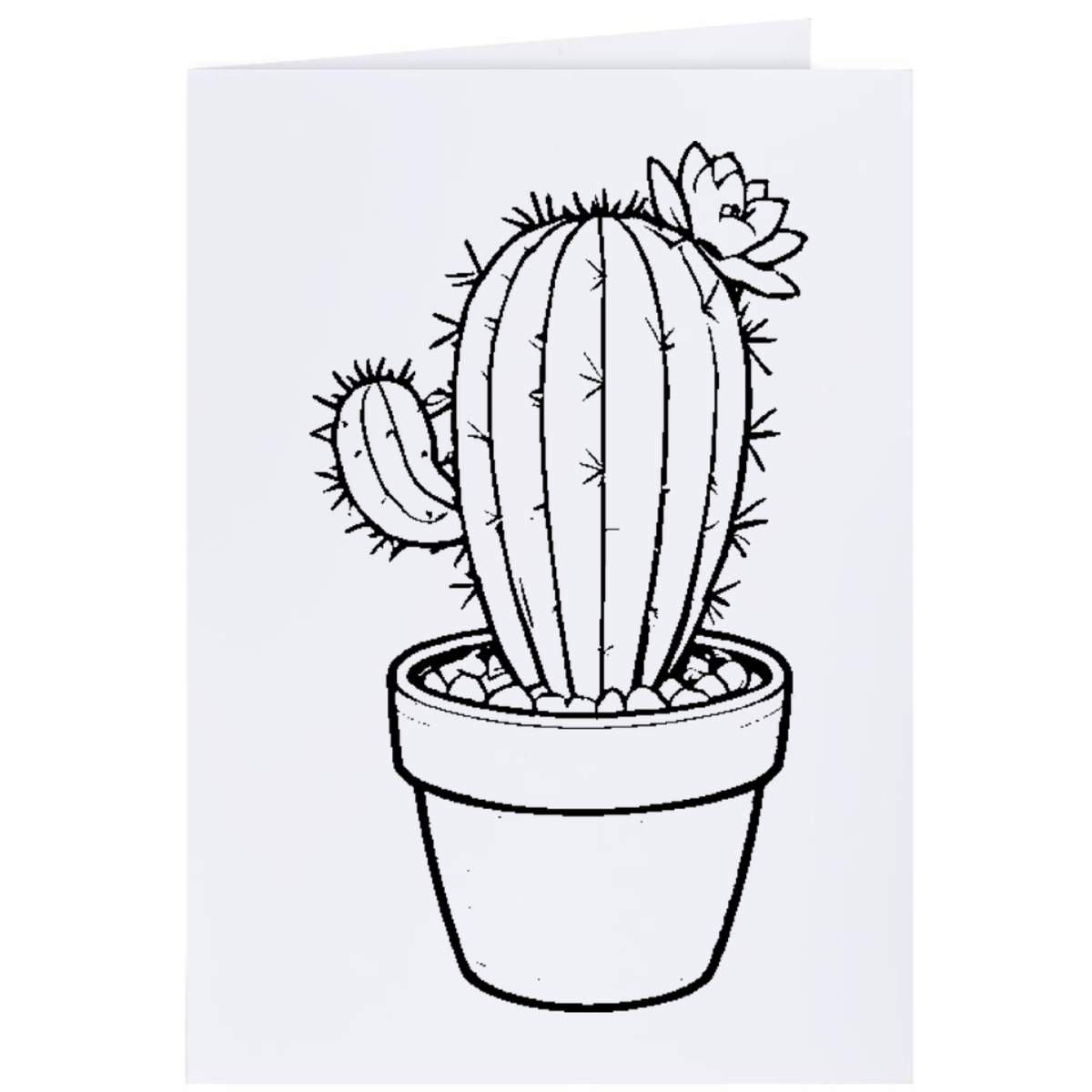 4 x 'Flowering Cactus Plant' Gift Tags / Labels (GI00086748)