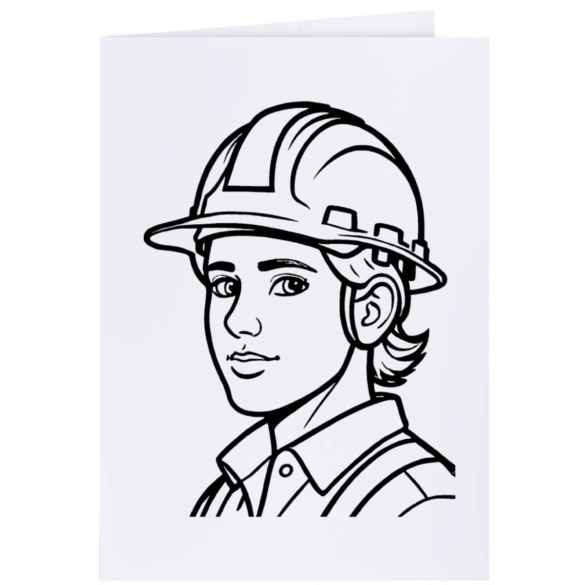 4 x 'Man In Hard Hat' Gift Tags / Labels (GI00087609)