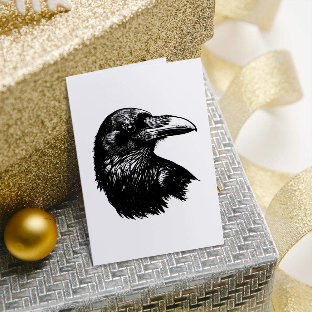 'Raven Head' Gift Wrap / Wrapping Paper / Gift Tags (GI047012) - Picture 15 of 16