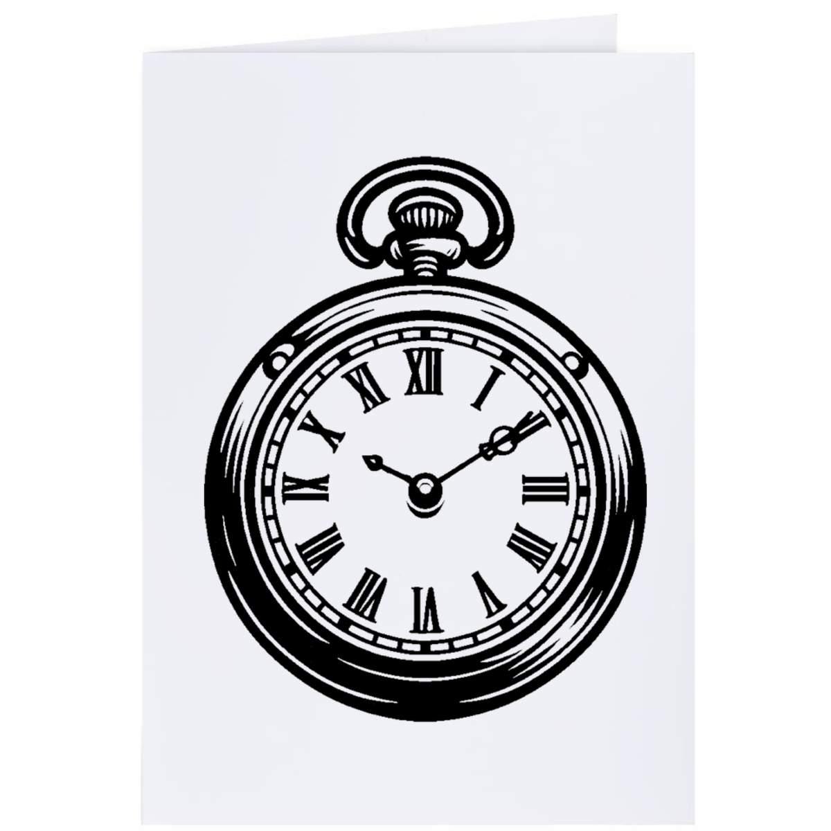 4 x 'Vintage Pocket Watch' Gift Tags / Labels (GI00092820)