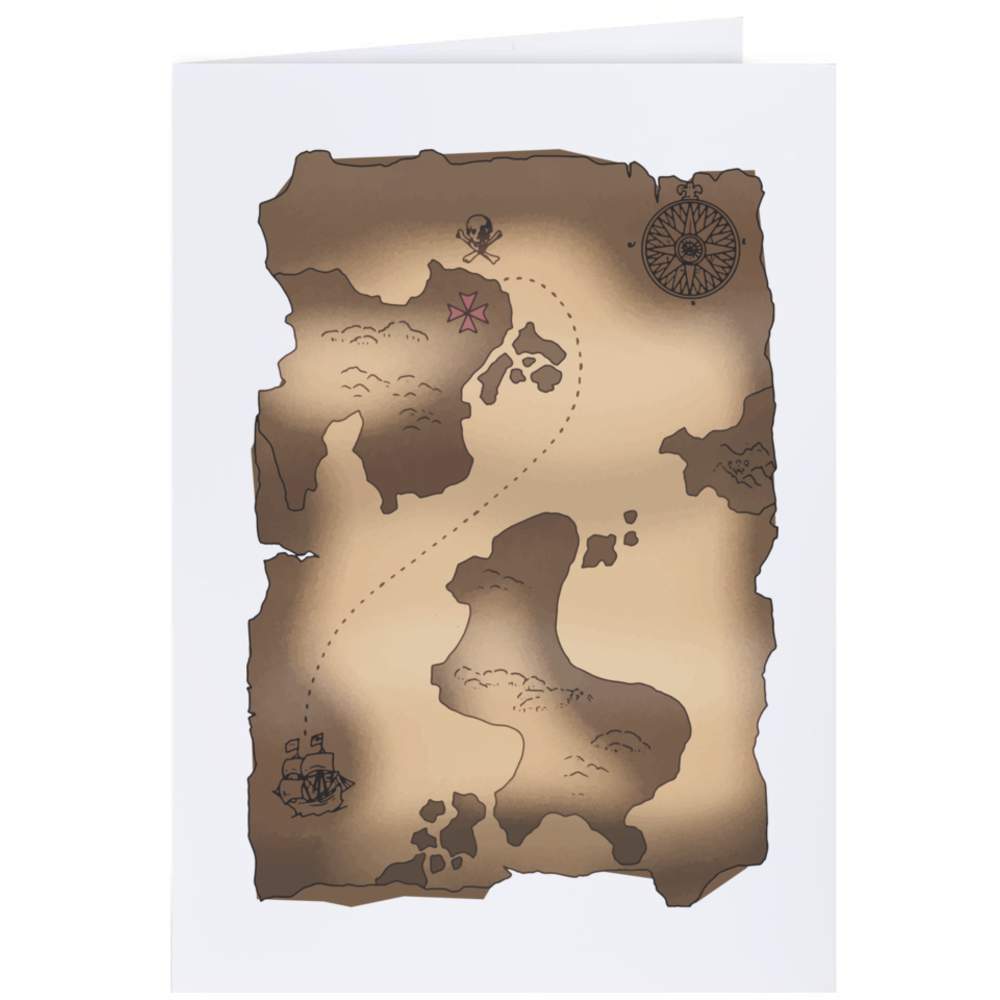 'Pirate Treasure Map' Gift Wrap / Wrapping Paper / Gift Tags (GI047772)