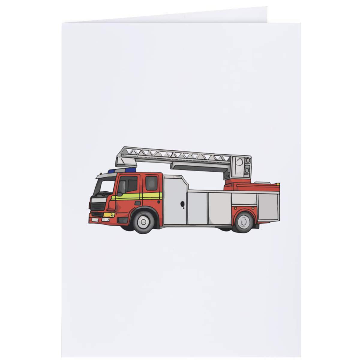 4 x 'Fire Truck' Gift Tags / Labels (GI00095367)