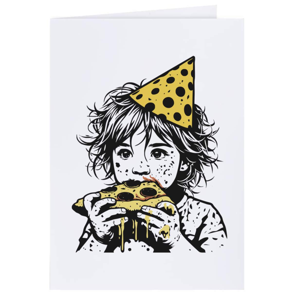 4 x 'Pizza Party' Gift Tags / Labels (GI00096423)