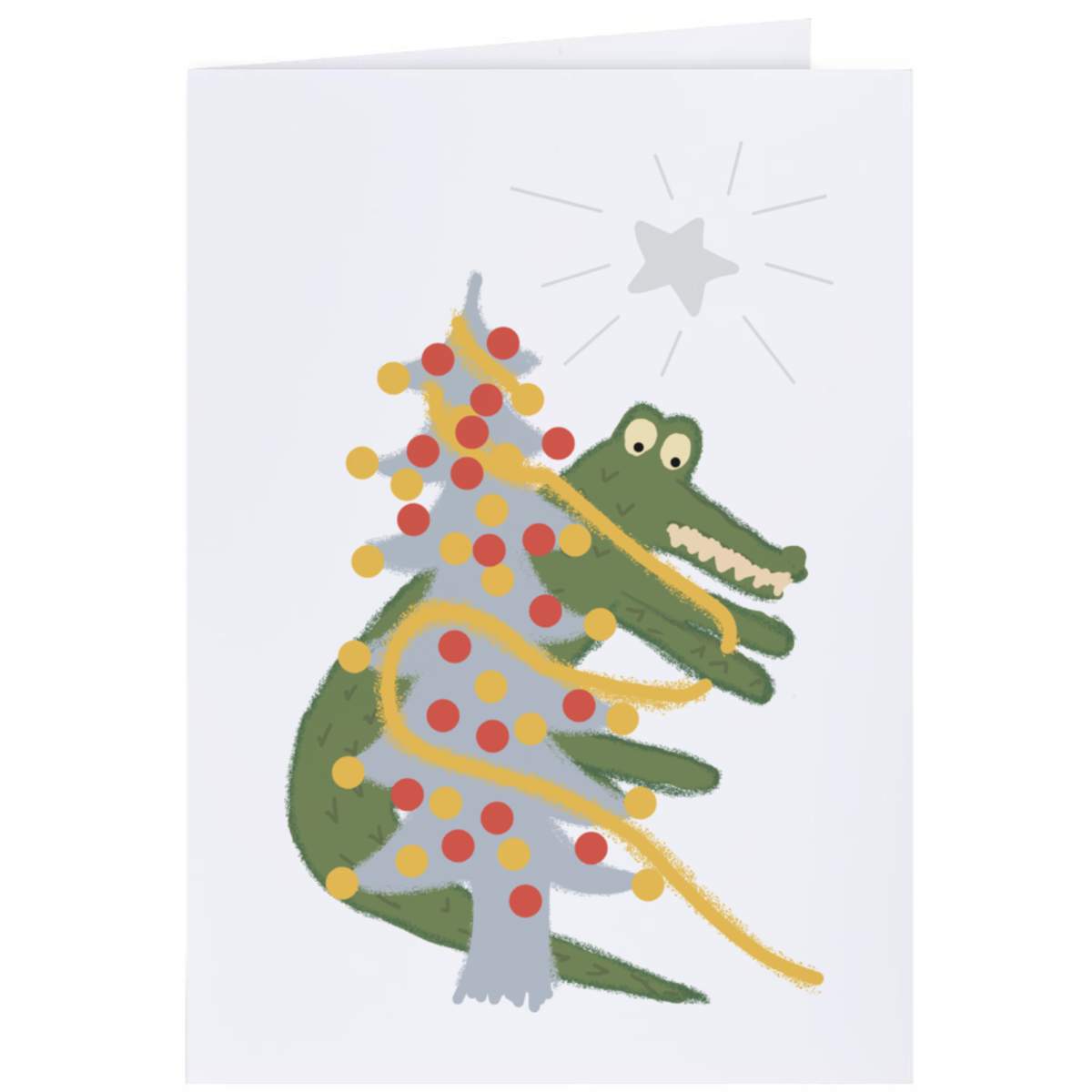 4 x 'Crocodile Christmas' Gift Tags / Labels - Present Labels for Birthdays, Christmas, Weddings and Parties (GI00099228)