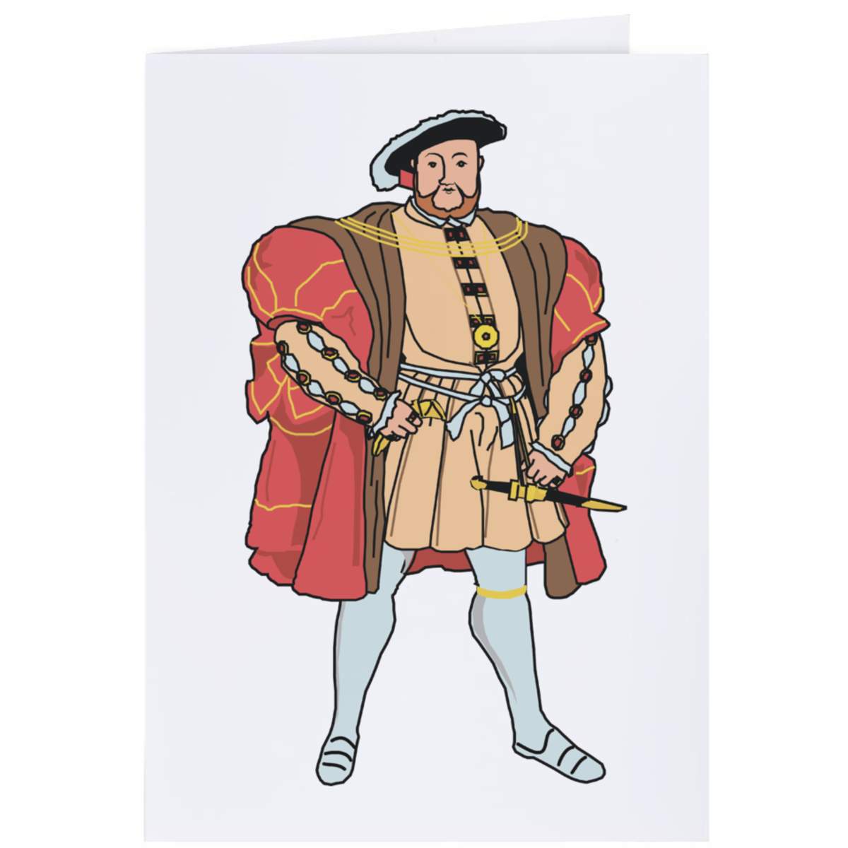 4 x 'King Henry VIII' Gift Tags / Labels (GI00102558)