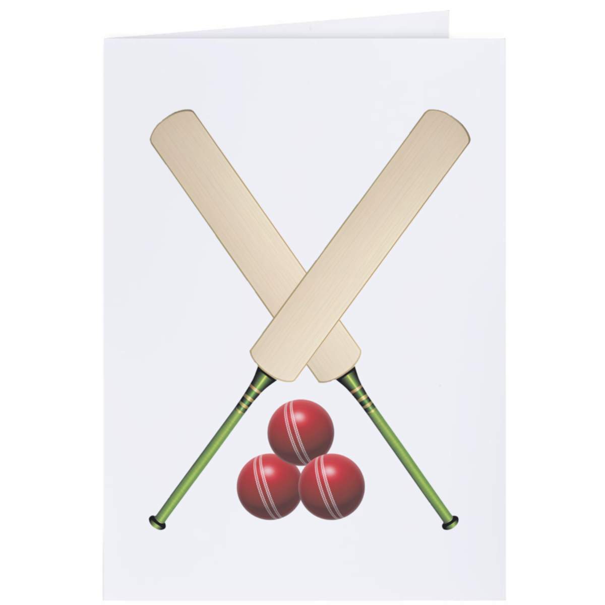 4 x 'Cricket Bats and Balls' Gift Tags / Labels (GI00102754)