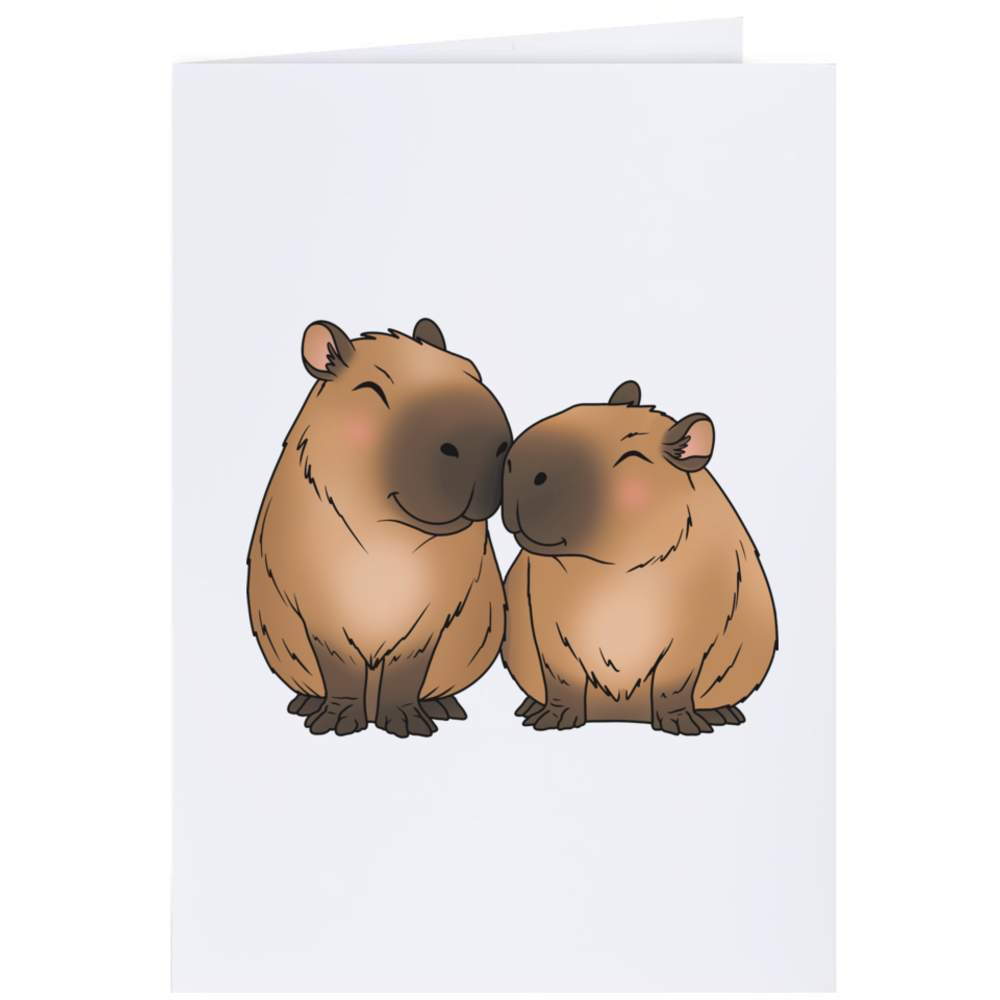 'Capybara Couple' Gift Wrap / Wrapping Paper / Gift Tags (GI051486) - Picture 9 of 12