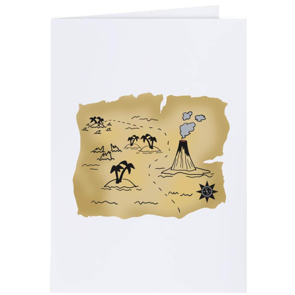 'Treasure Map' Gift Wrap / Wrapping Paper / Gift Tags (GI051521)