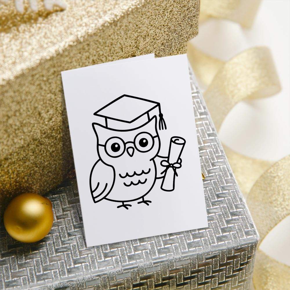 'Graduation Owl' Gift Wrap / Wrapping Paper / Gift Tags (GI054343) - Picture 11 of 12