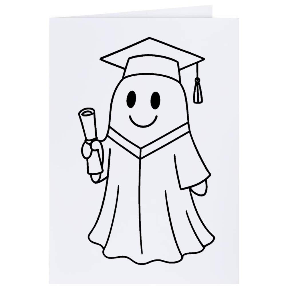 'Graduation Ghost' Gift Wrap / Wrapping Paper / Gift Tags (GI055047) - Picture 9 of 12