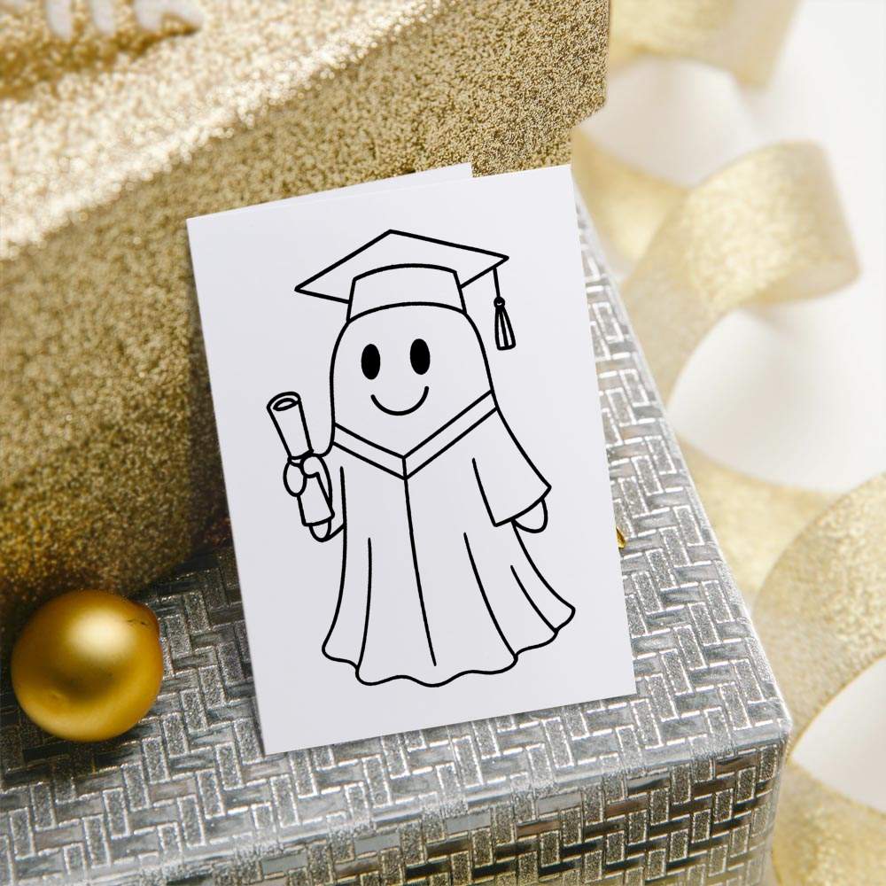 'Graduation Ghost' Gift Wrap / Wrapping Paper / Gift Tags (GI055047) - Picture 11 of 12