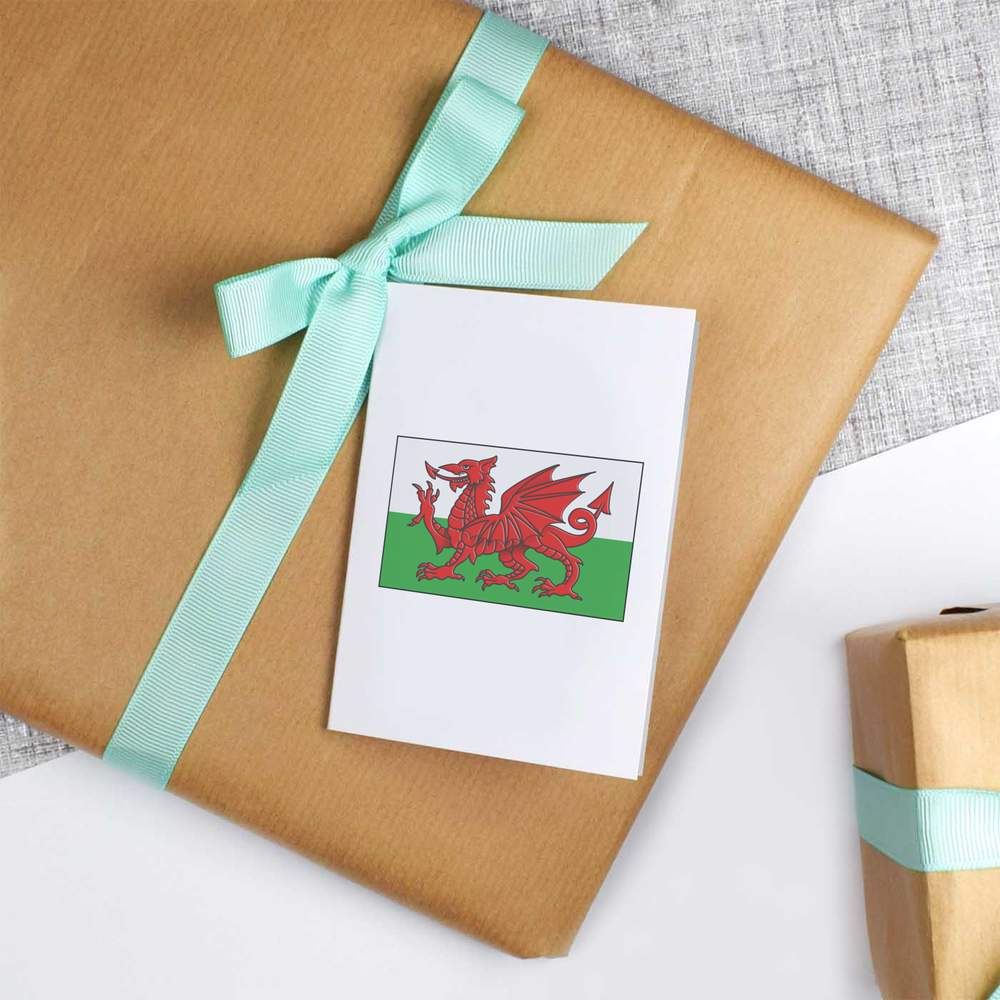 A2 Wales Flag Print Wrapping Paper And Gift Tags Birthday 