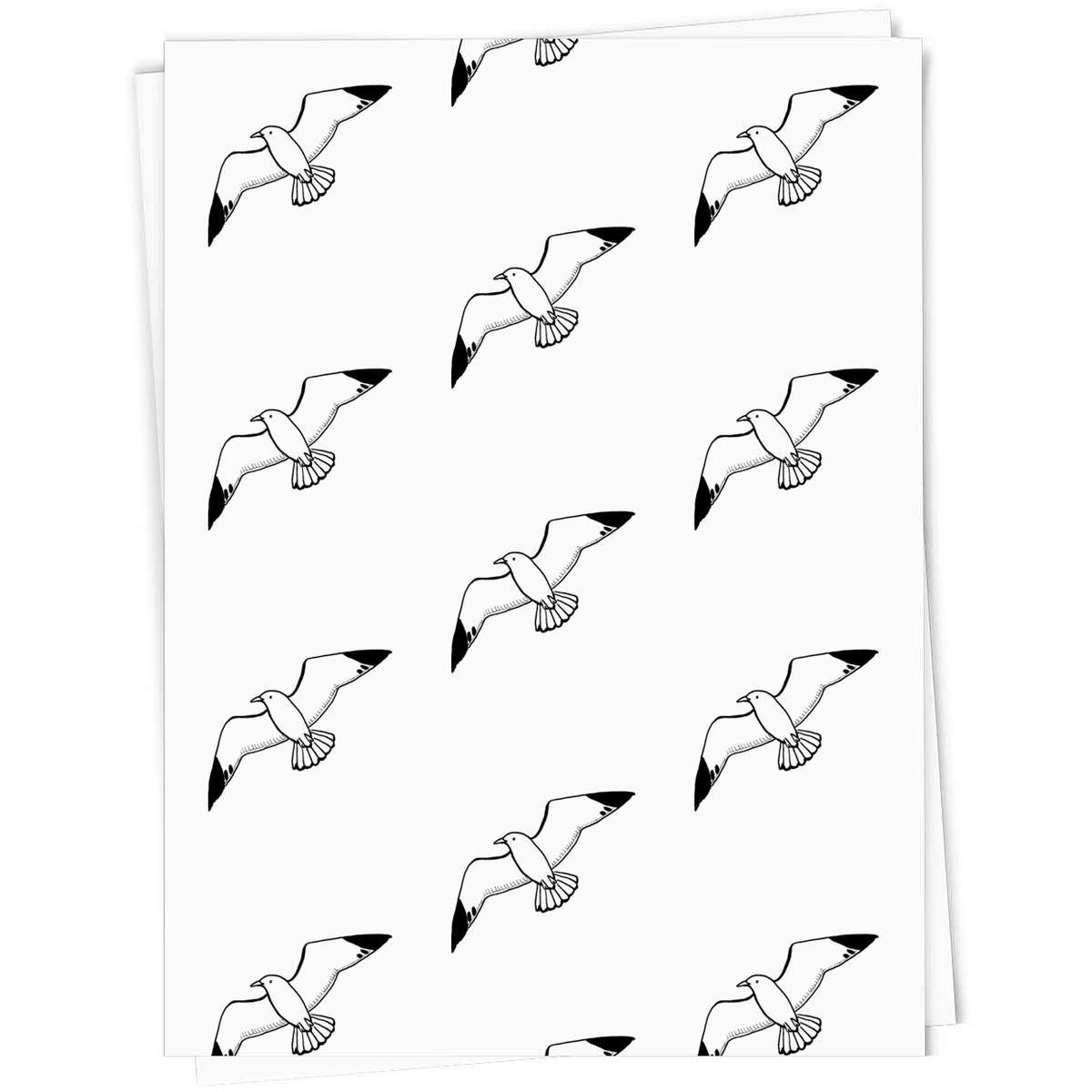 'Seagull' Gift Wrap / Wrapping Paper / Gift Tags (GI007124)