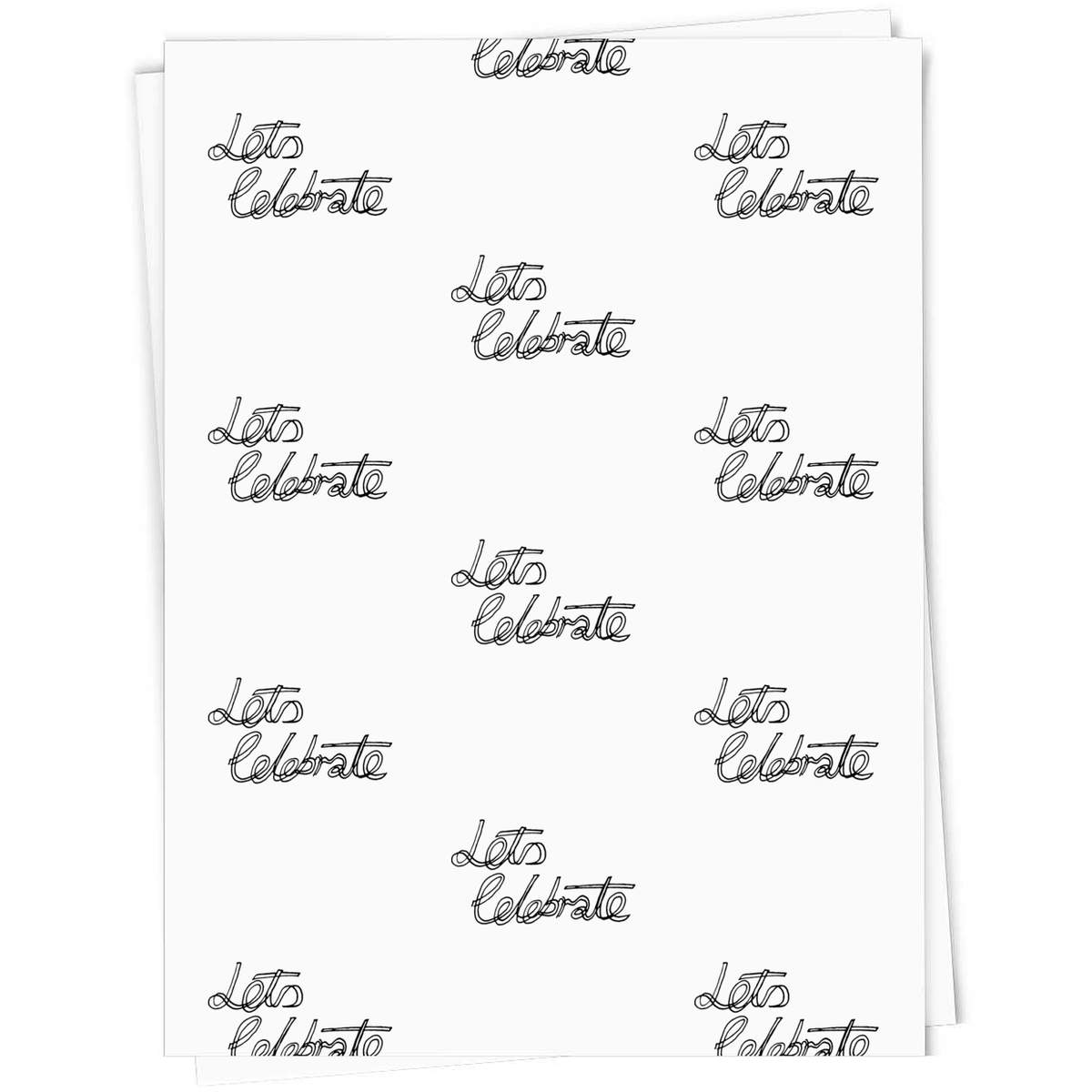 'Lets Celebrate' Gift Wrap / Wrapping Paper / Gift Tags (GI009292)