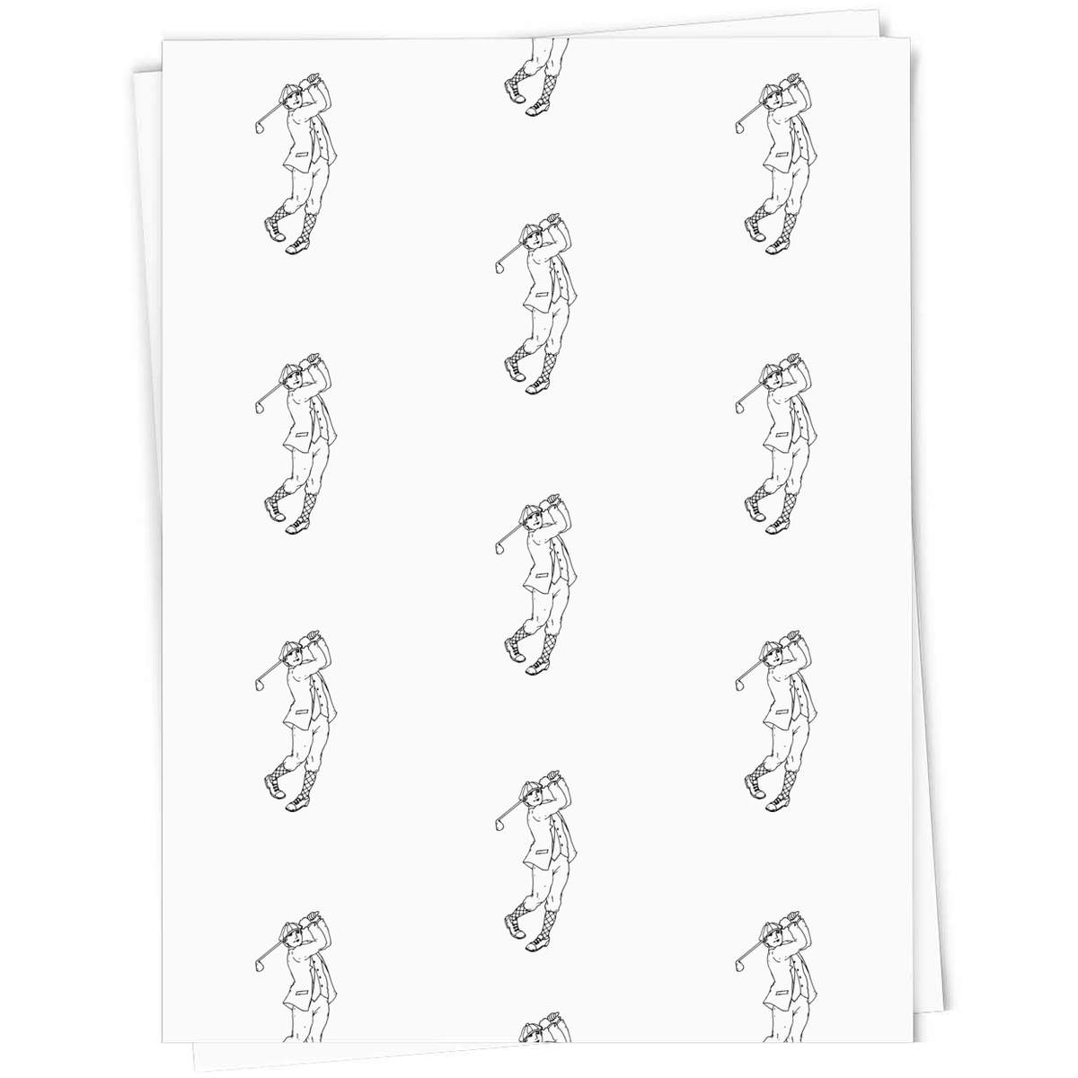 'Golf Swing' Gift Wrap / Wrapping Paper / Gift Tags (GI012439)