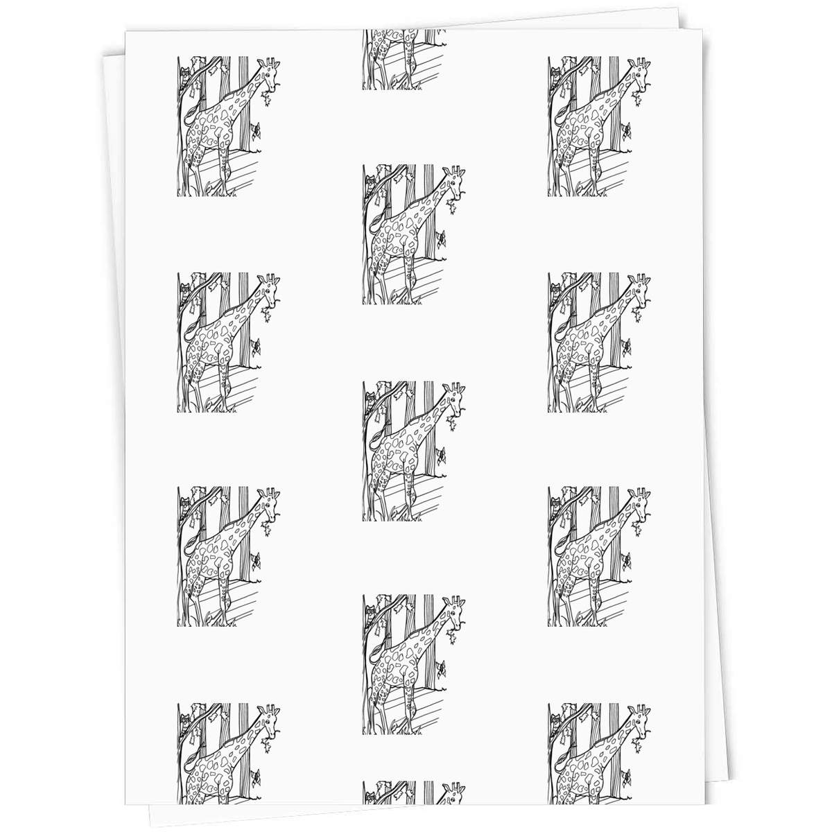 'Giraffe In The Jungle' Gift Wrap / Wrapping Paper / Gift Tags (GI012492)