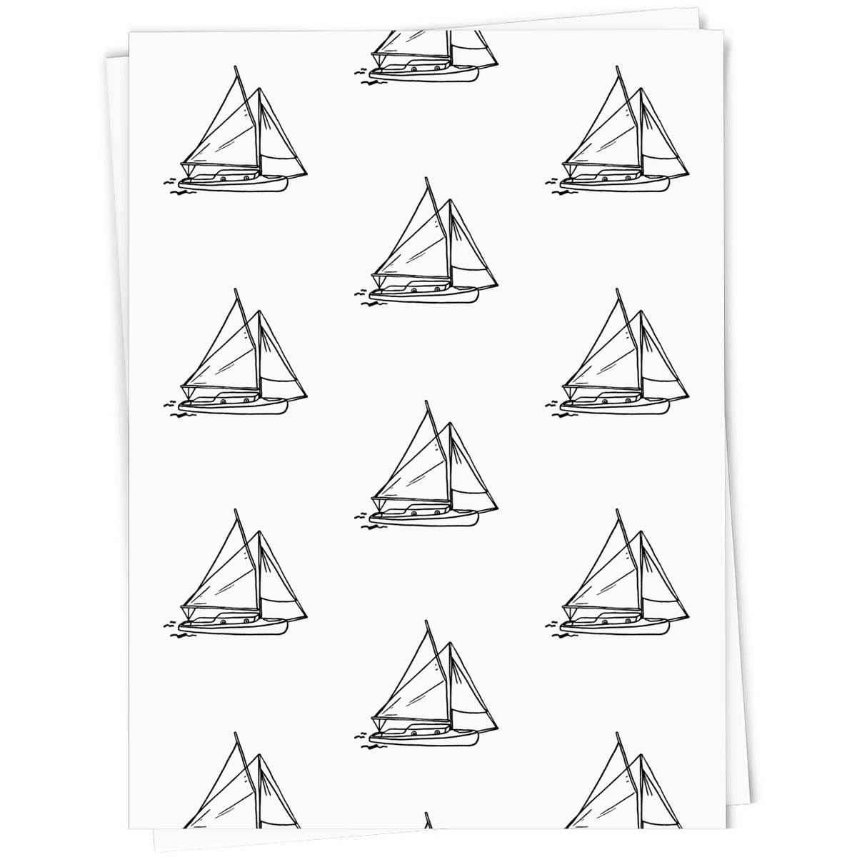 'Yacht Boat' Gift Wrap / Wrapping Paper / Gift Tags (GI016679)