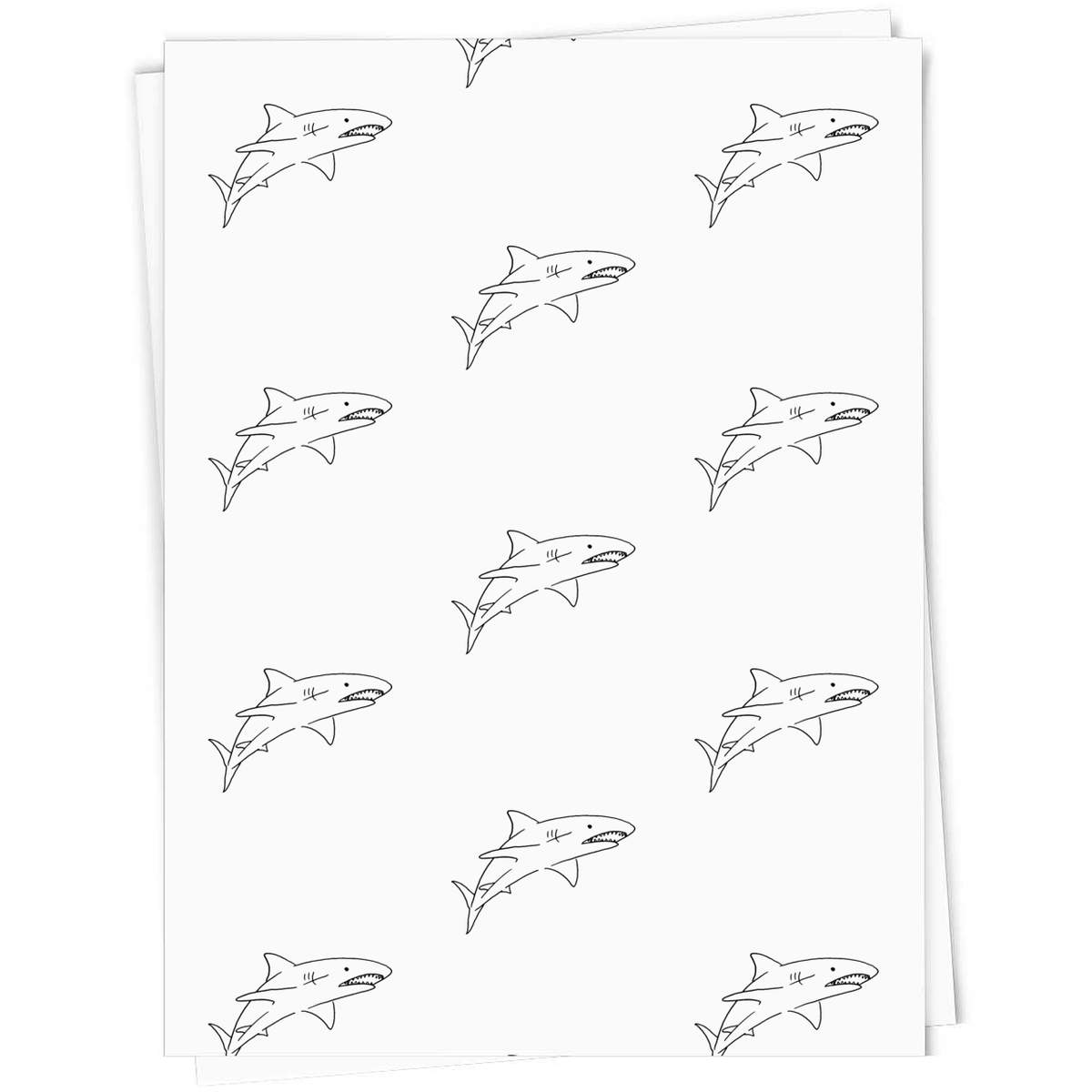 'Shark' Gift Wrap / Wrapping Paper / Gift Tags (GI020186)