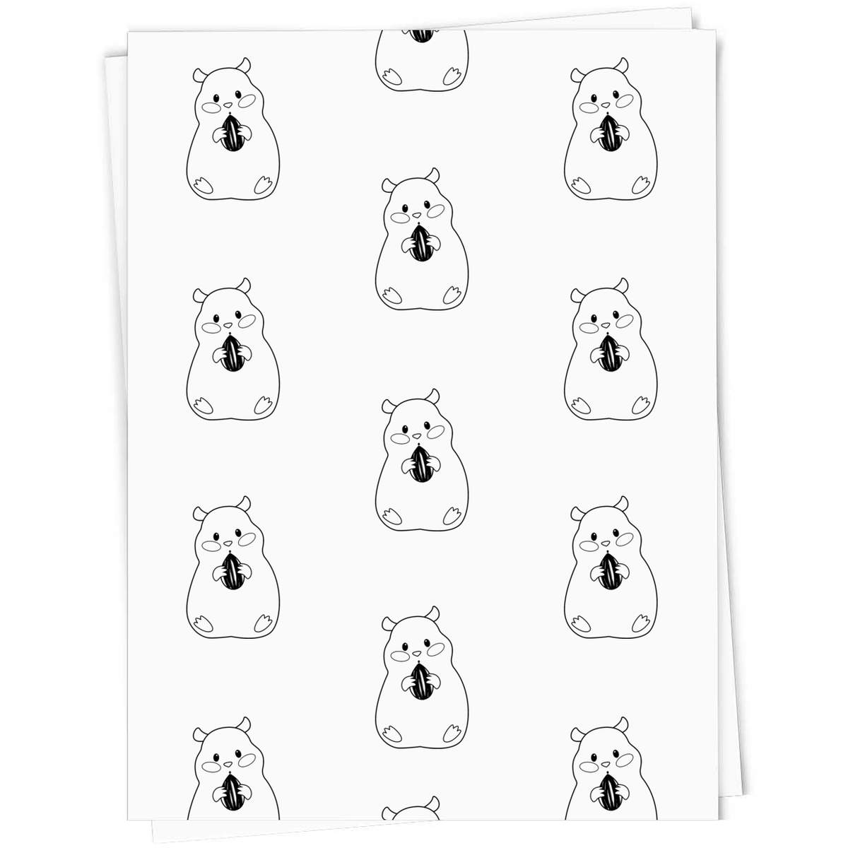 'Hamster & Sunflower Seed' Gift Wrap / Wrapping Paper / Gift Tags (GI021223)
