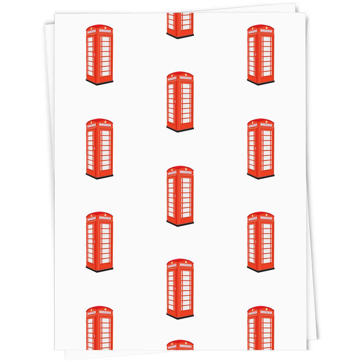 'Telephone Box' Gift Wrap / Wrapping Paper / Gift Tags (GI021479)