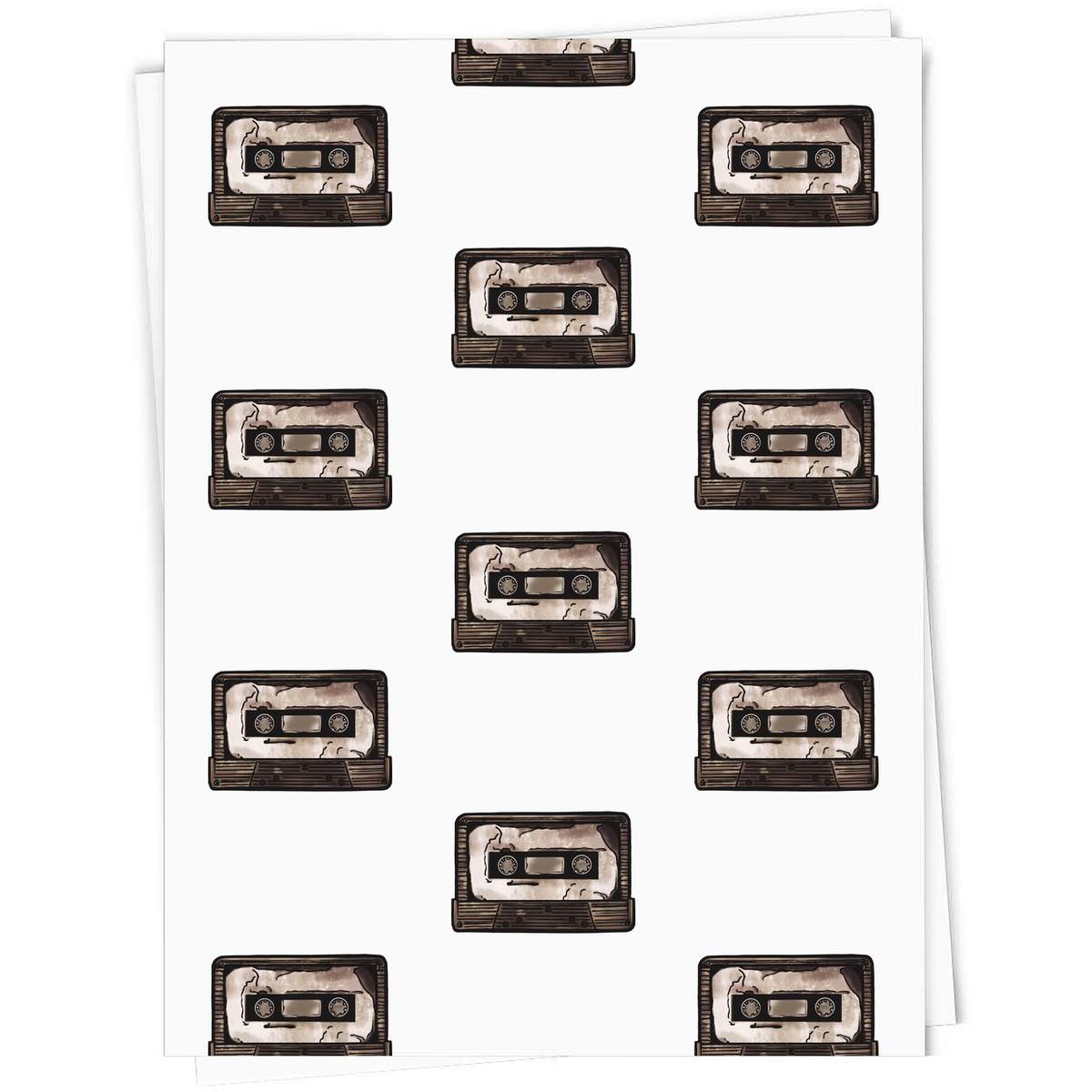 'Cassette Tape' Gift Wrap / Wrapping Paper / Gift Tags (GI021841)