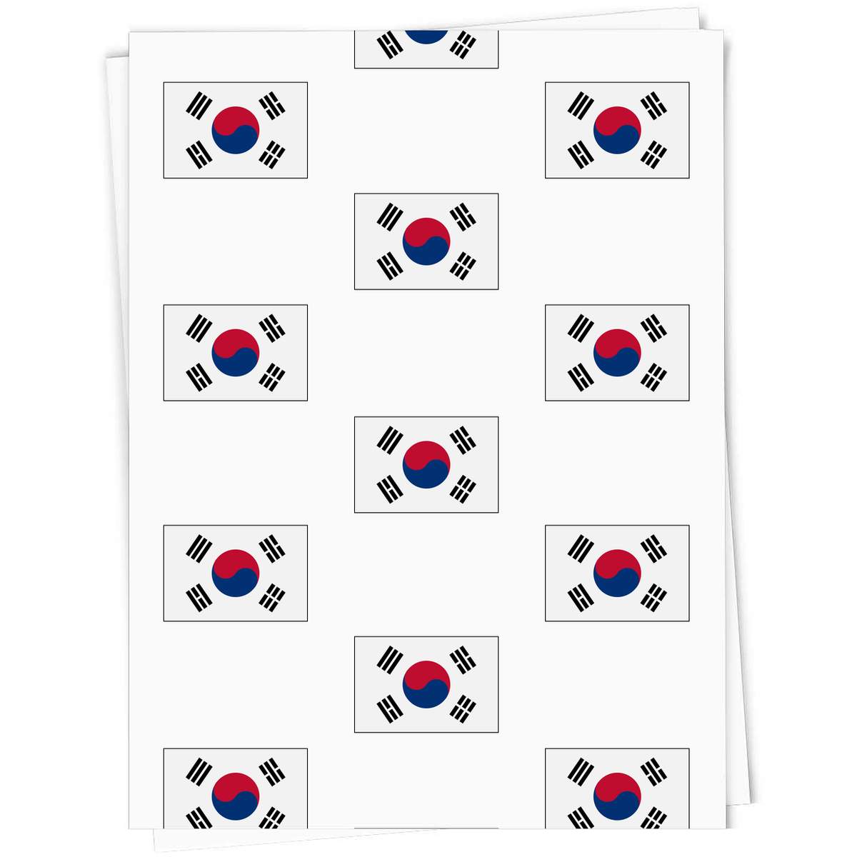 'South Korea Flag' Gift Wrap / Wrapping Paper / Gift Tags (GI023058)