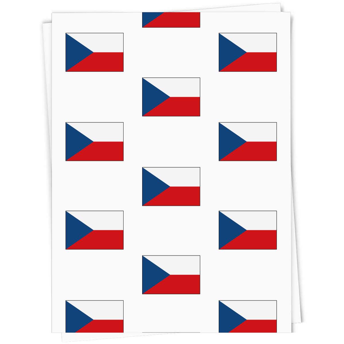 'Czech Republic Flag' Gift Wrap / Wrapping Paper / Gift Tags (GI023078)