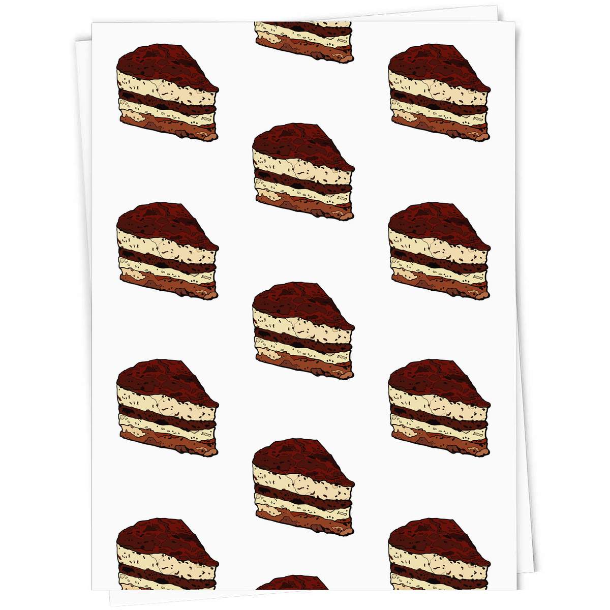 'Tiramisu Slice' Gift Wrap / Wrapping Paper / Gift Tags (GI024528)