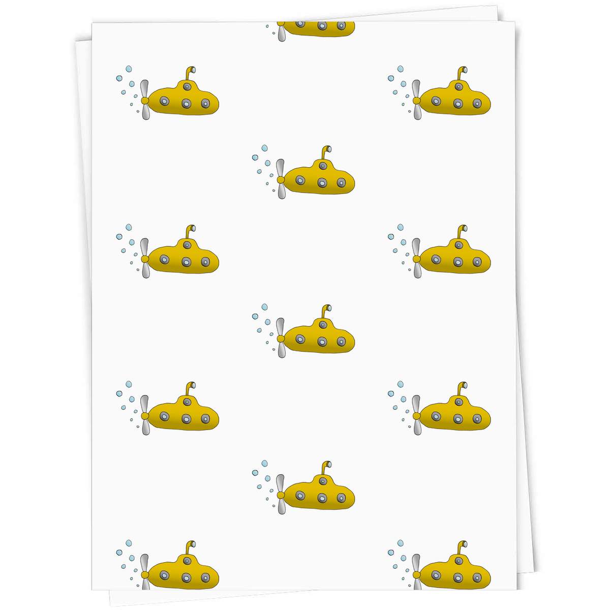 'Yellow Submarine' Gift Wrap / Wrapping Paper / Gift Tags (GI024896)