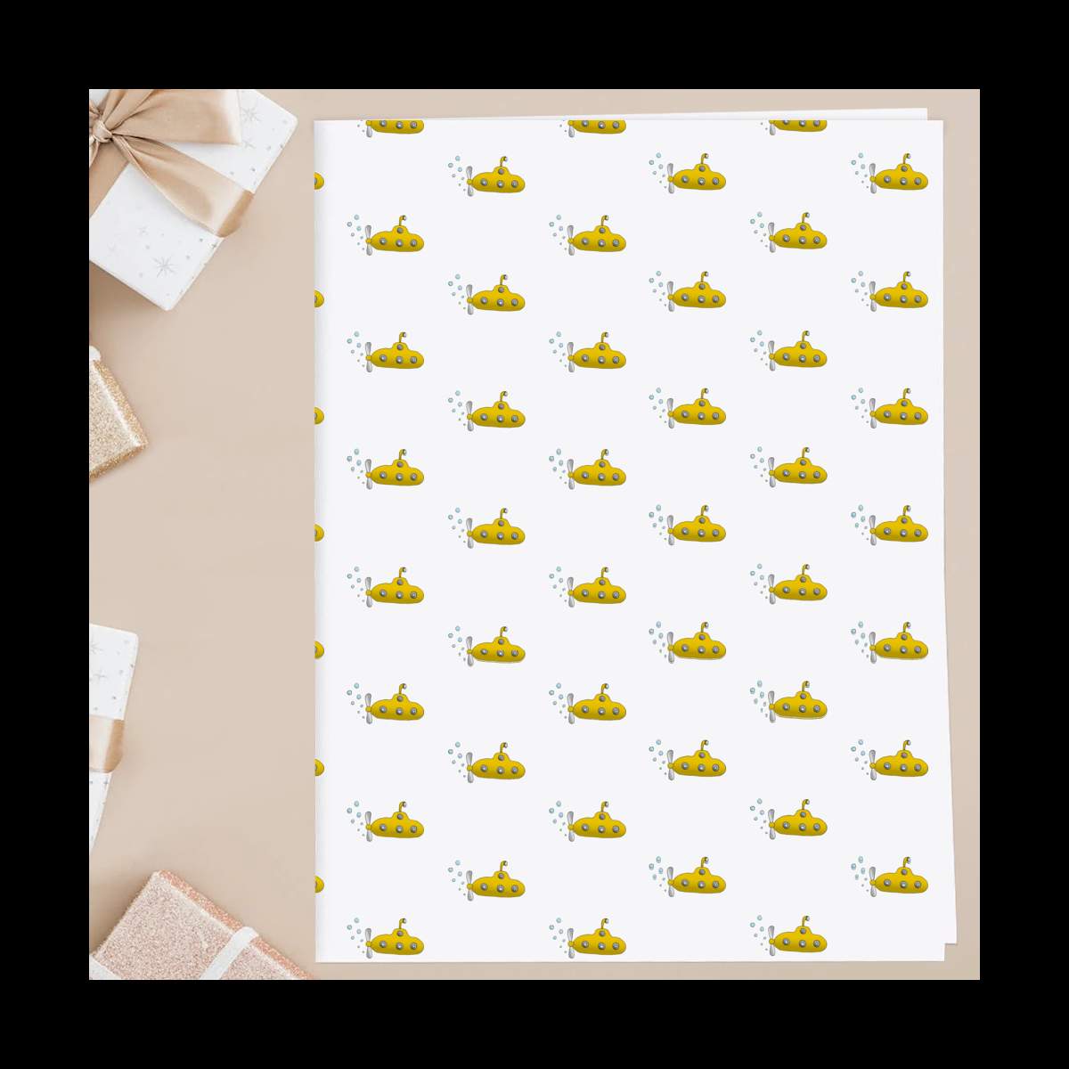 'Yellow Submarine' Gift Wrap / Wrapping Paper / Gift Tags (GI024896)
