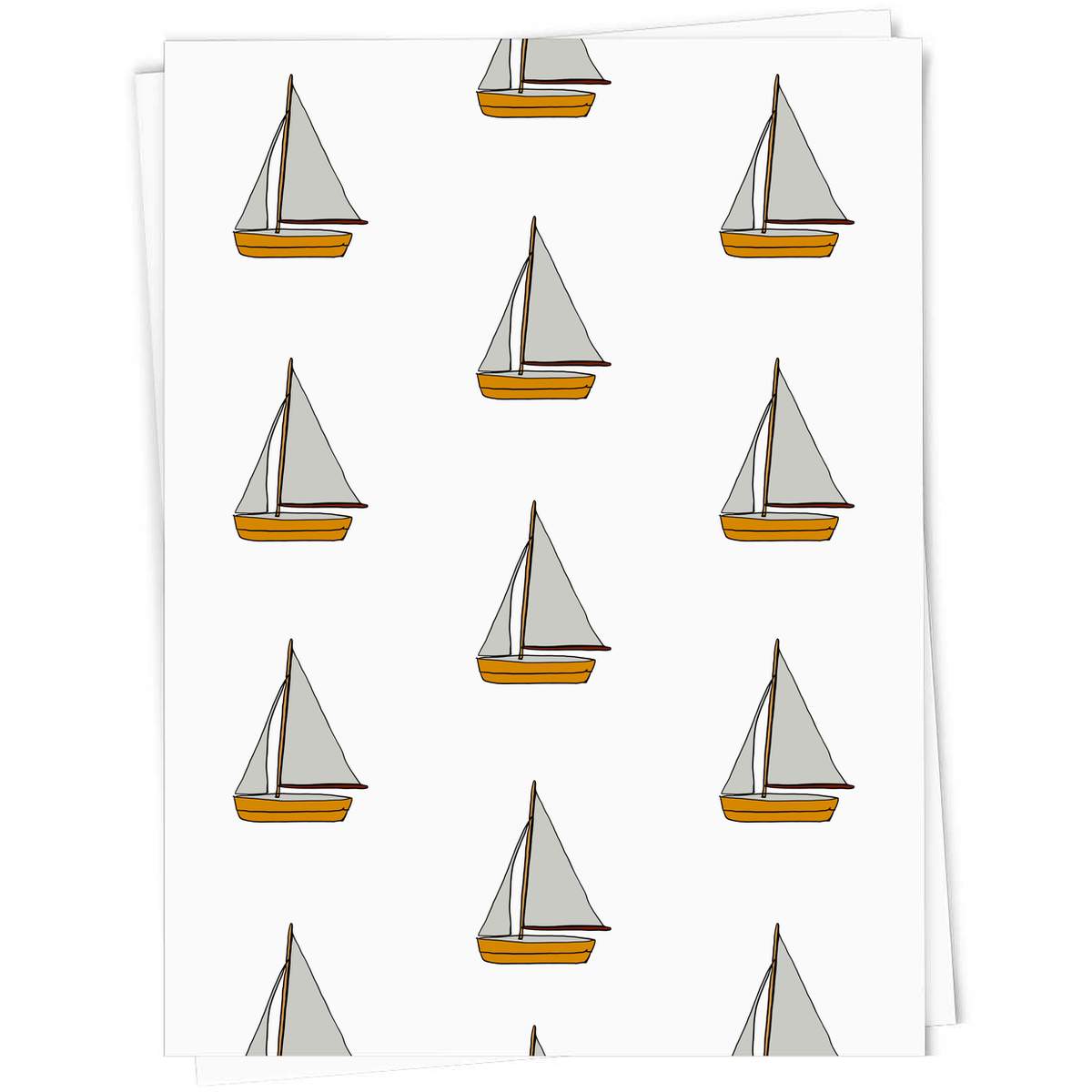 'Sailing Boat' Gift Wrap / Wrapping Paper / Gift Tags (GI025554)
