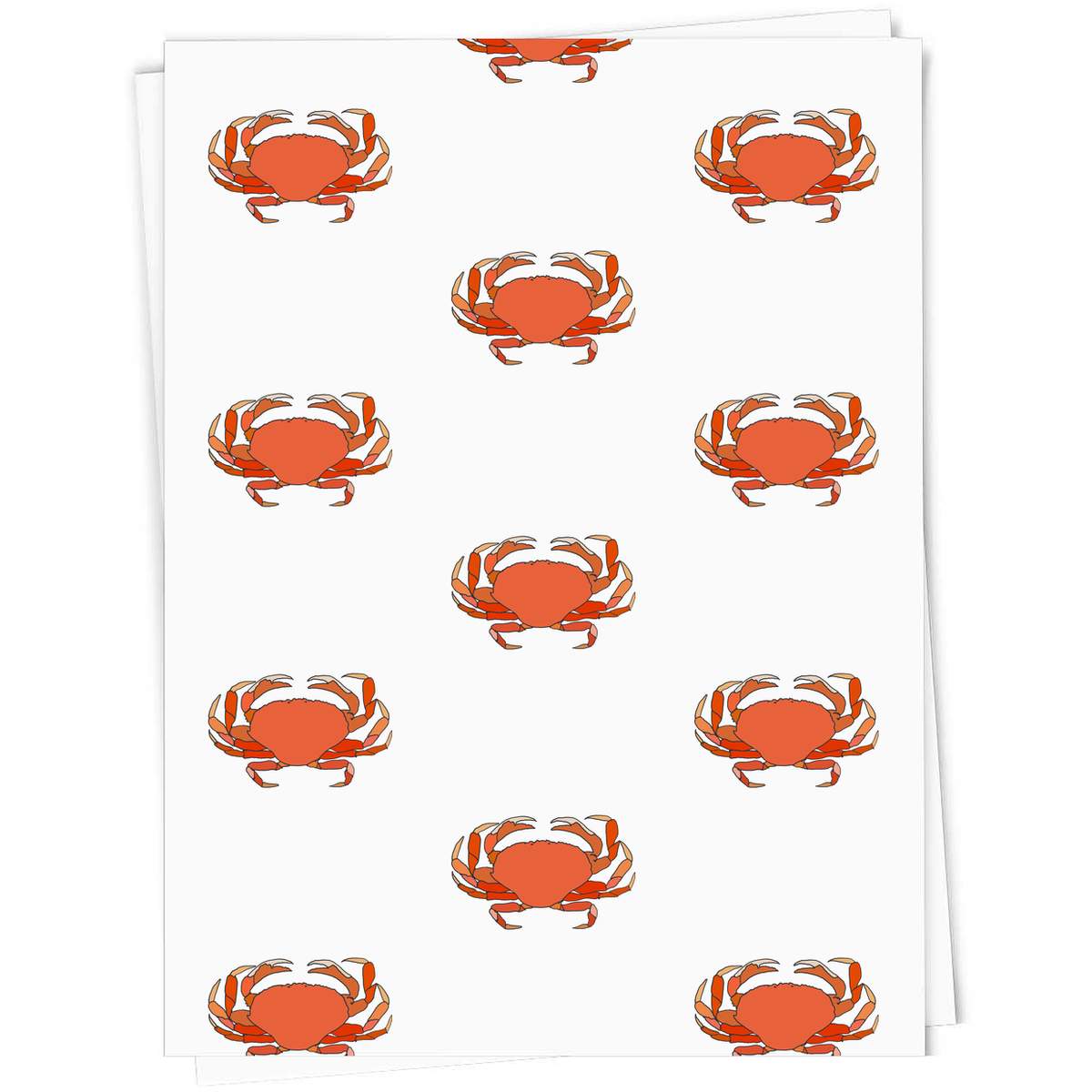 'Beach Crab' Gift Wrapping Paper Sheet - 91cm x 61cm - Present Paper for Birthdays, Christmas and Special Occasions (GI00018631)