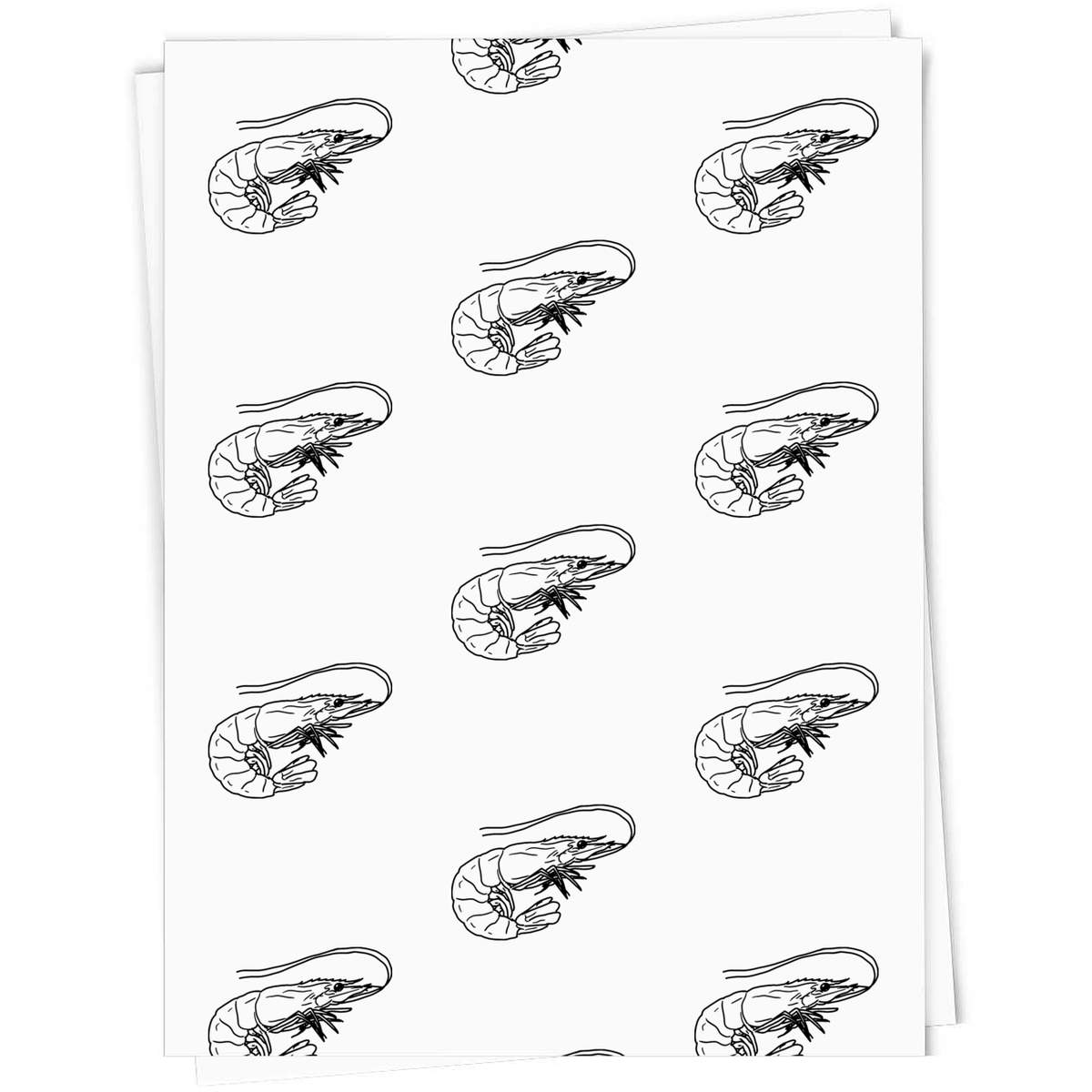 'Shrimp' Gift Wrap / Wrapping Paper / Gift Tags (GI026650)