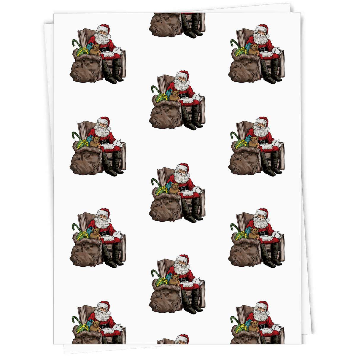 'Father Christmas & Gifts' Gift Wrap / Wrapping Paper / Gift Tags (GI027871)