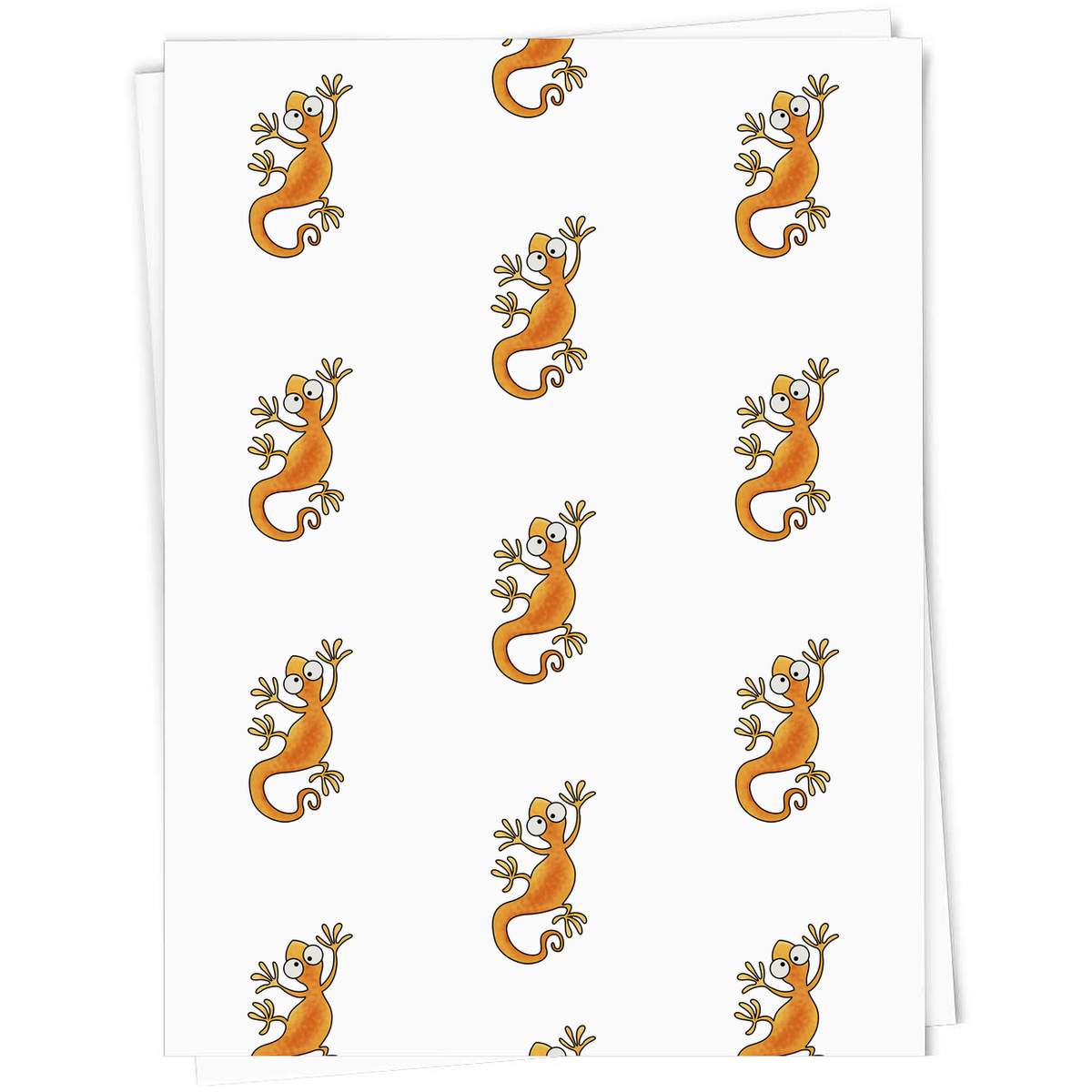 'Orange Lizard' Gift Wrap / Wrapping Paper / Gift Tags (GI028533)