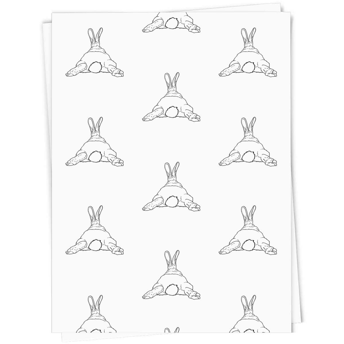 'Rabbit Bottom' Gift Wrap / Wrapping Paper / Gift Tags (GI028831)