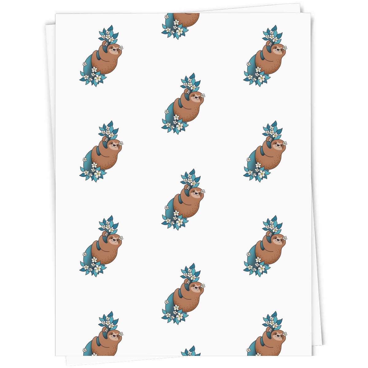 A1 'Sloth' Gift Wrap / Wrapping Paper Sheet (GI00038303)