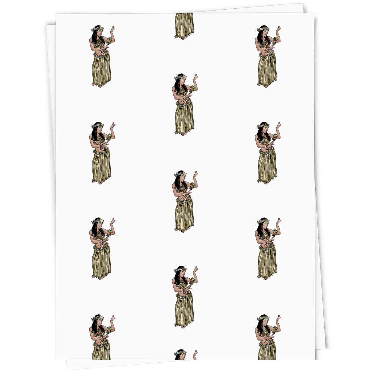 'Dancing Hula Girl' Gift Wrap / Wrapping Paper / Gift Tags (GI029993)