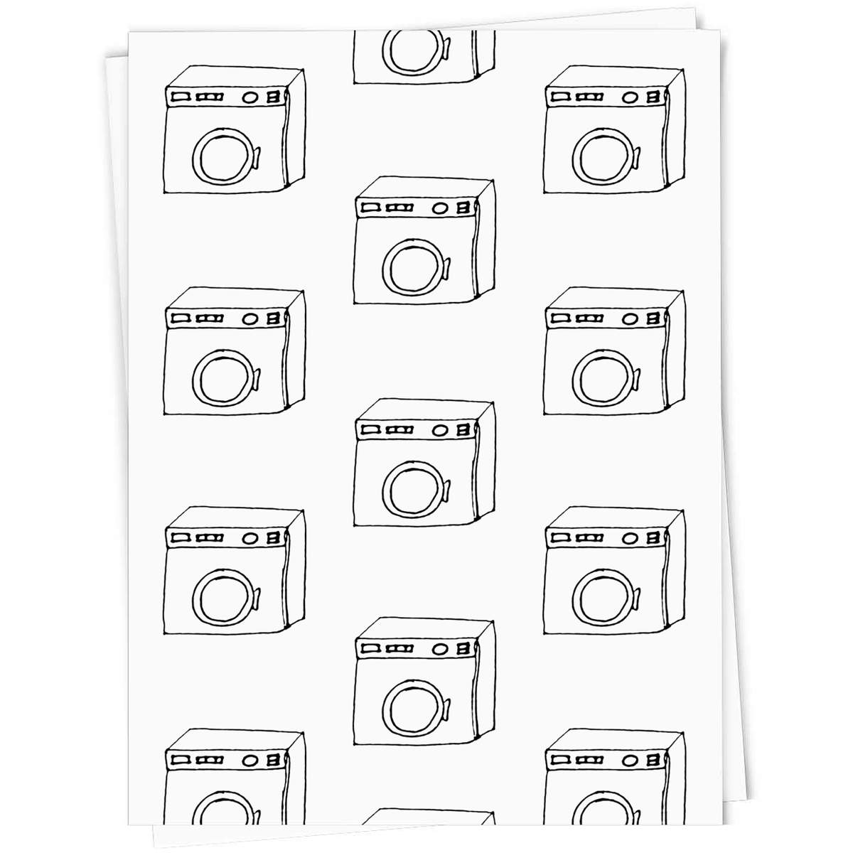 'Washing Machine' Gift Wrap / Wrapping Paper / Gift Tags (GI031034)