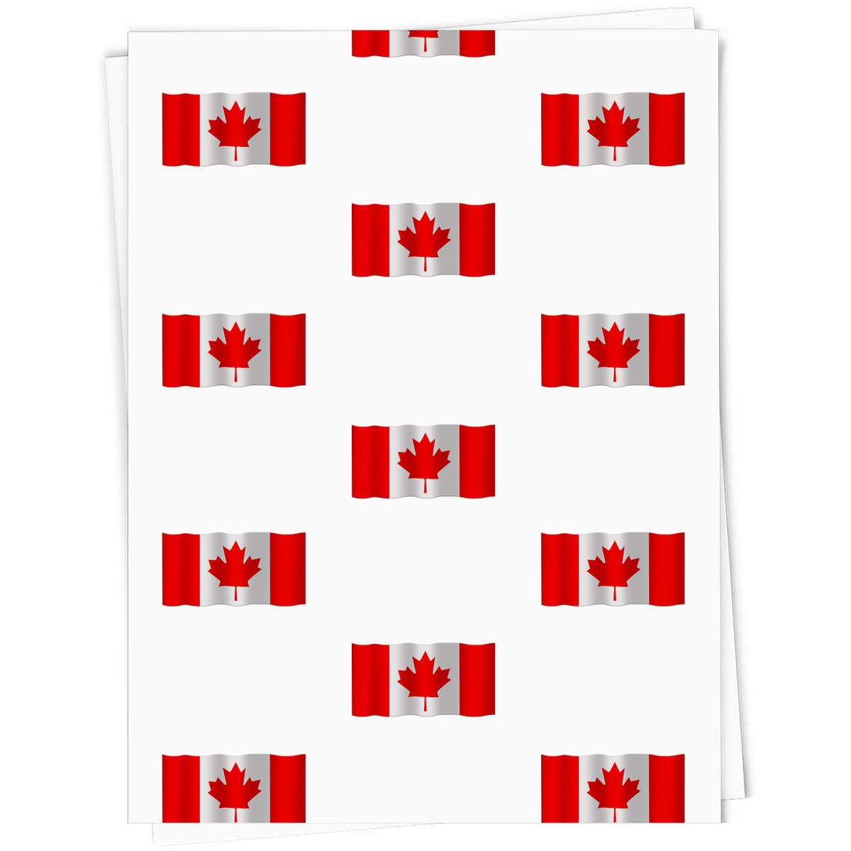 A1 'Waving Canadian Flag' Gift Wrap / Wrapping Paper Sheet (GI00047000)