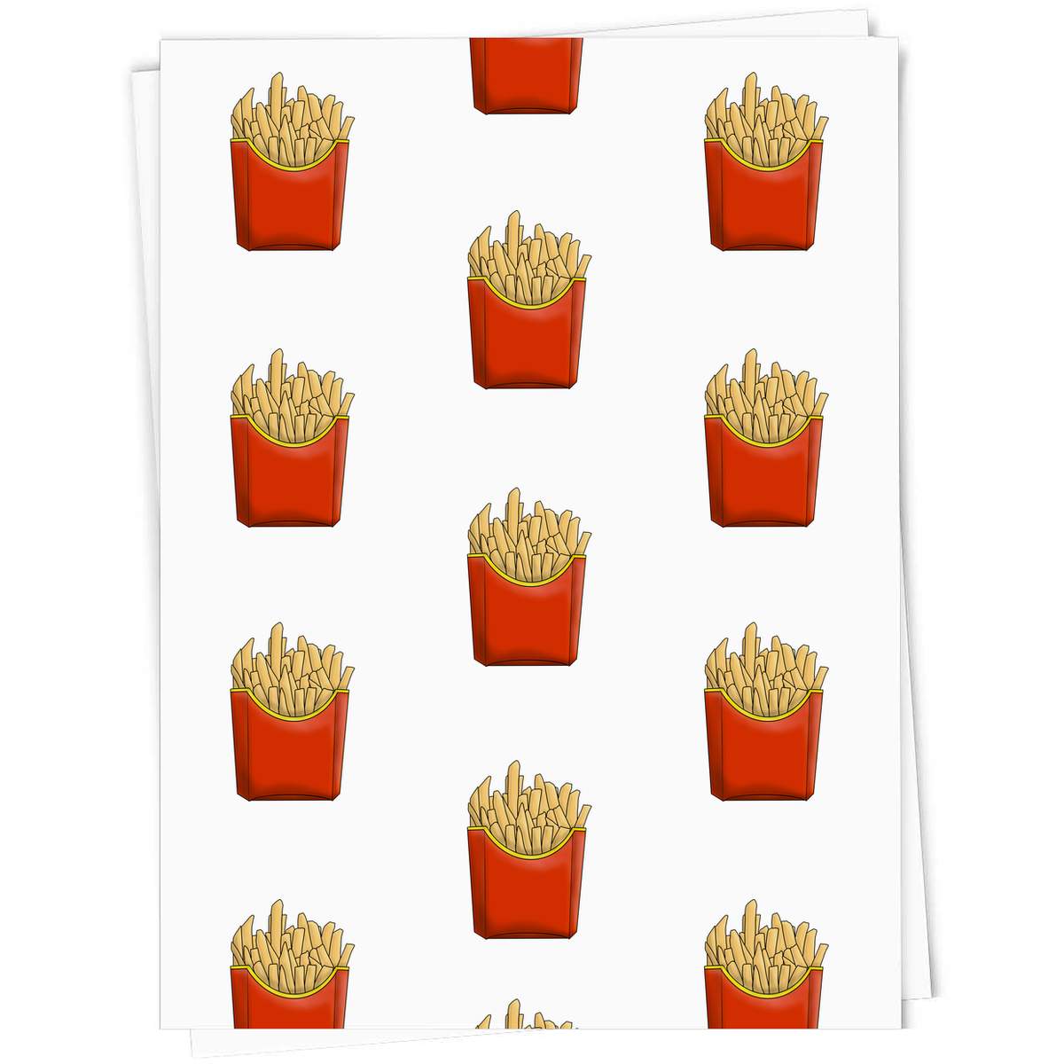 'Fast Food Fries' Gift Wrap / Wrapping Paper / Gift Tags (GI035246)