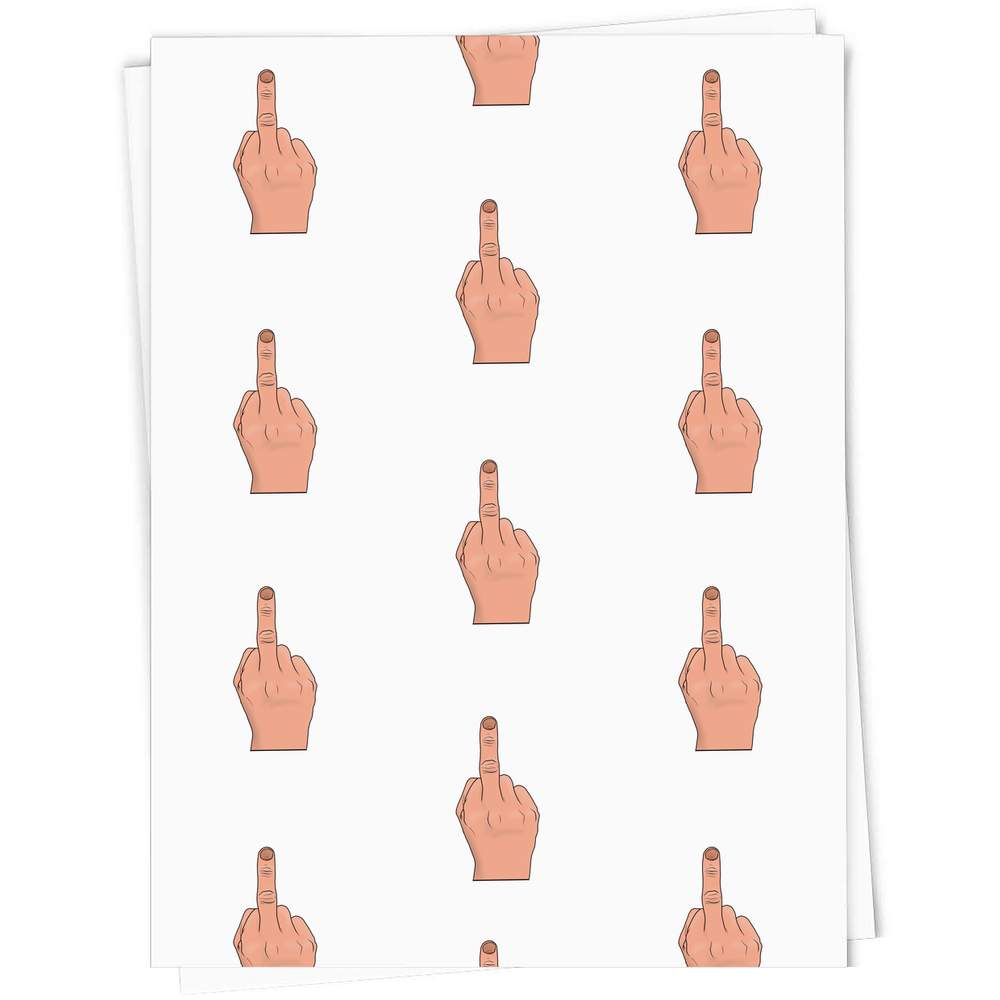 'Swearing Middle Finger' Gift Wrap / Wrapping Paper / Gift Tags (GI035457) - Picture 5 of 16