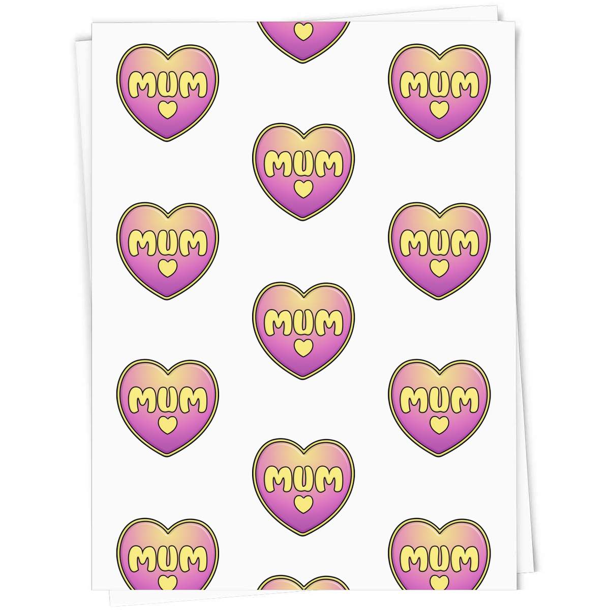'Mum Heart' Gift Wrap / Wrapping Paper / Gift Tags (GI038653)