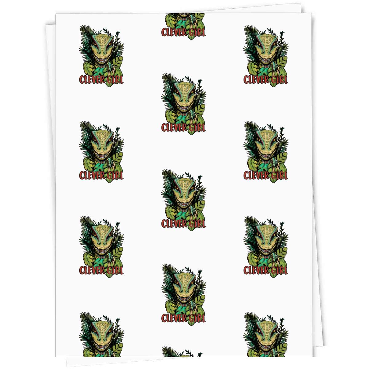 'Clever Girl Velociraptor' Gift Wrap / Wrapping Paper / Gift Tags (GI039119)