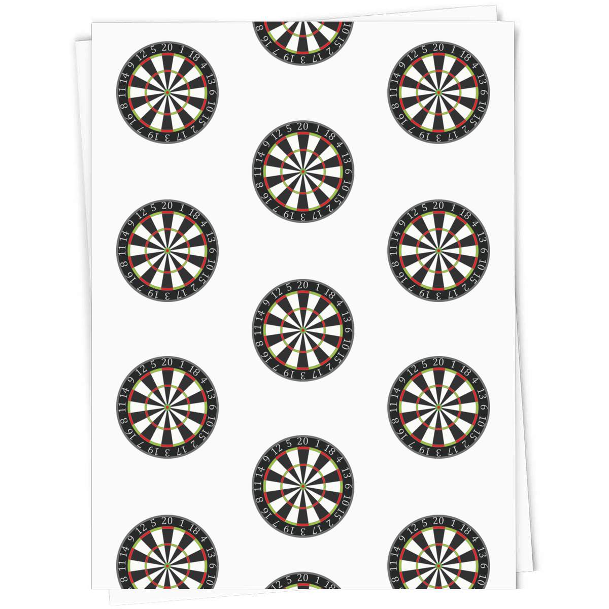 A1 'Dartboard' Gift Wrap / Wrapping Paper Sheet (GI00074149)