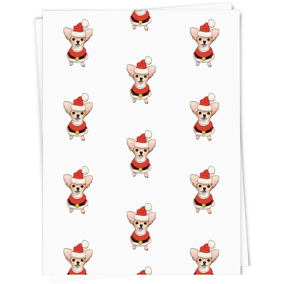 'Christmas Chihuahua' Gift Wrap / Wrapping Paper / Gift Tags (GI040083)