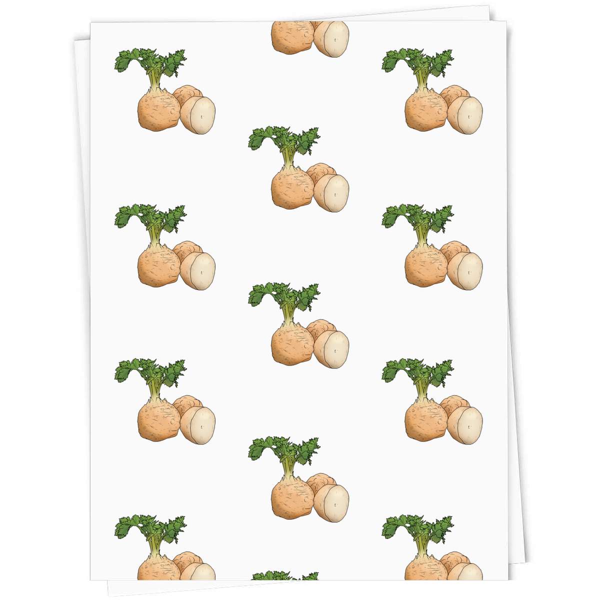 'Celeriac' Gift Wrapping Paper Sheet - 91cm x 61cm - Present Paper for Birthdays, Christmas and Special Occasions (GI00075529)