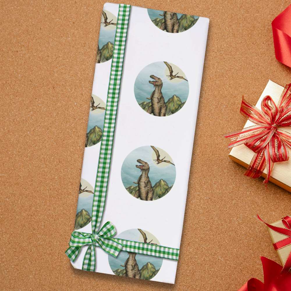 'Dinosaur Landscape' Gift Wrap / Wrapping Paper / Gift Tags (GI041559) - Picture 7 of 16